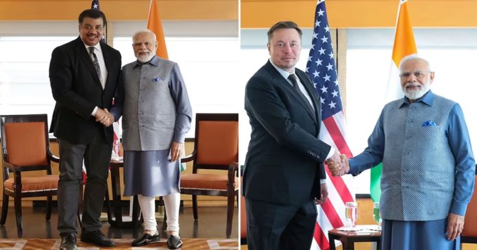 PM Modi meets Elon Musk in US