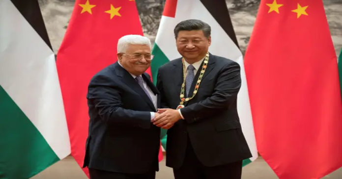 Palestinian president arrives in China