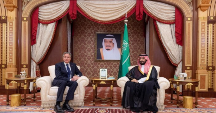 Saudi Prince and Blinken talks in Jeddah