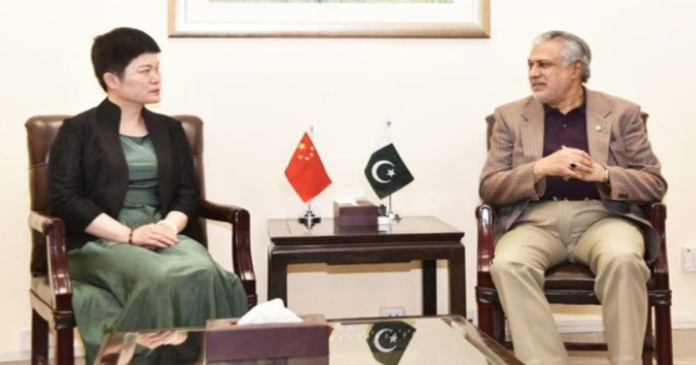 dar updates Chinese envoy on talks with IMF