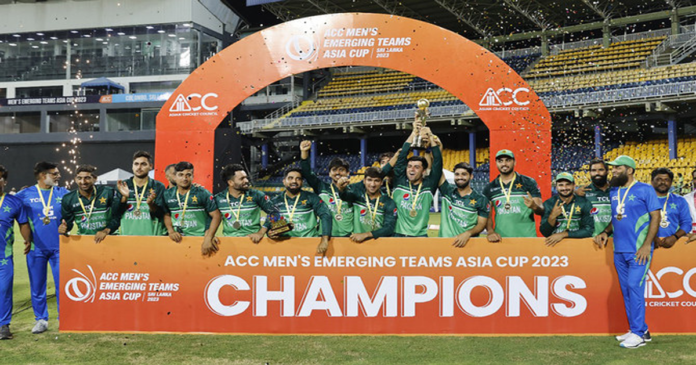 Pakistan beat India Emerging Asia Cup final