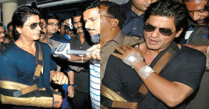 Shah Rukh Khan injured while shooting