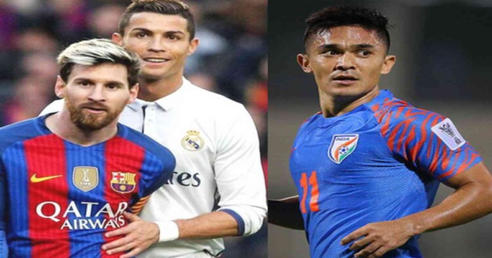 Sunil Chhetri claims to better than Ronaldo and Messi