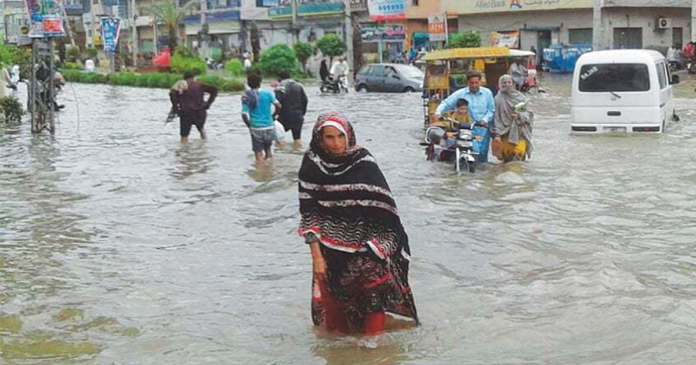 Urban flooding Lahore