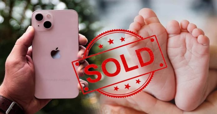 couple sells child to buy iPhone