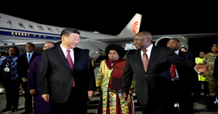 China’s Xi arrives in South Africa