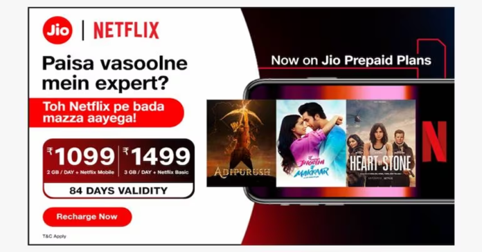 Jio launches Netflix subscription