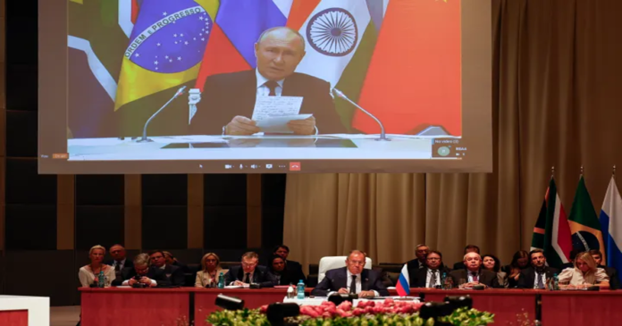 Putin uses BRICS summit to justify war