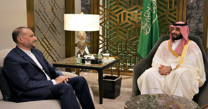 Saudi crown prince meets Iran’s foreign minister