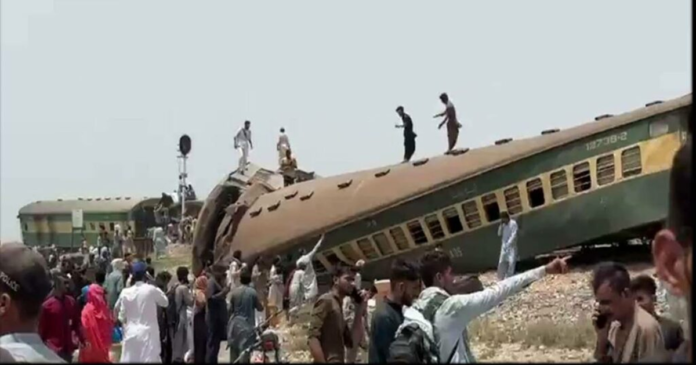 train accident near Nawabshah