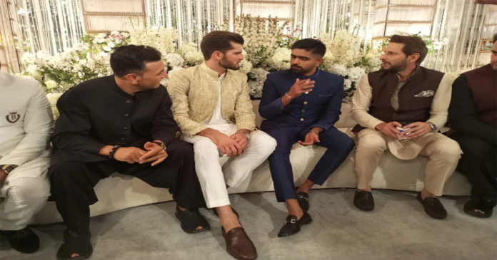 Babar Azam attends Shaheen Afridi’s wedding
