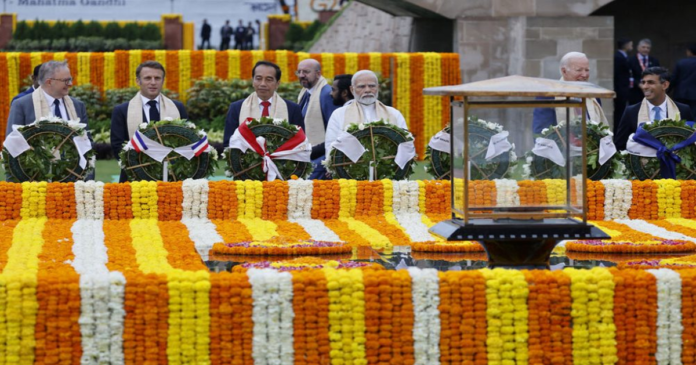 G20 leaders’ Gandhi tributes in India