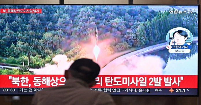 Korea fires two missiles