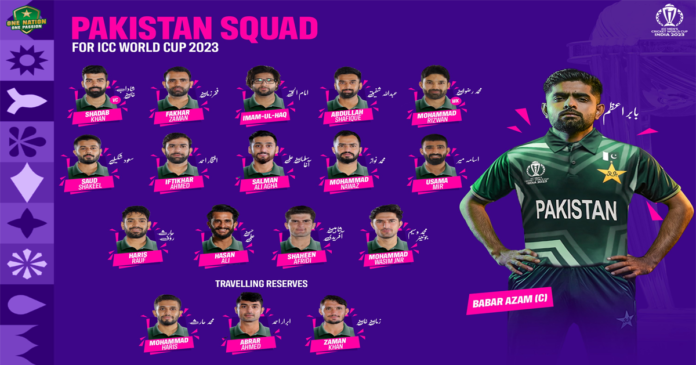 Pakistan squad for ICC World Cup