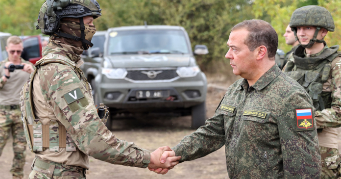 Russia’s Medvedev visited troops in Ukraine