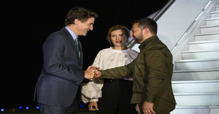 Zelensky arrives in Canada on visit