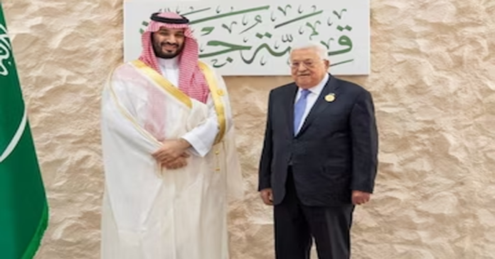 Saudi prince and Palestine’s Abbas discuss Gaza situation