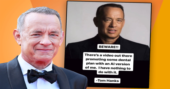 Tom Hanks warns AI imposter